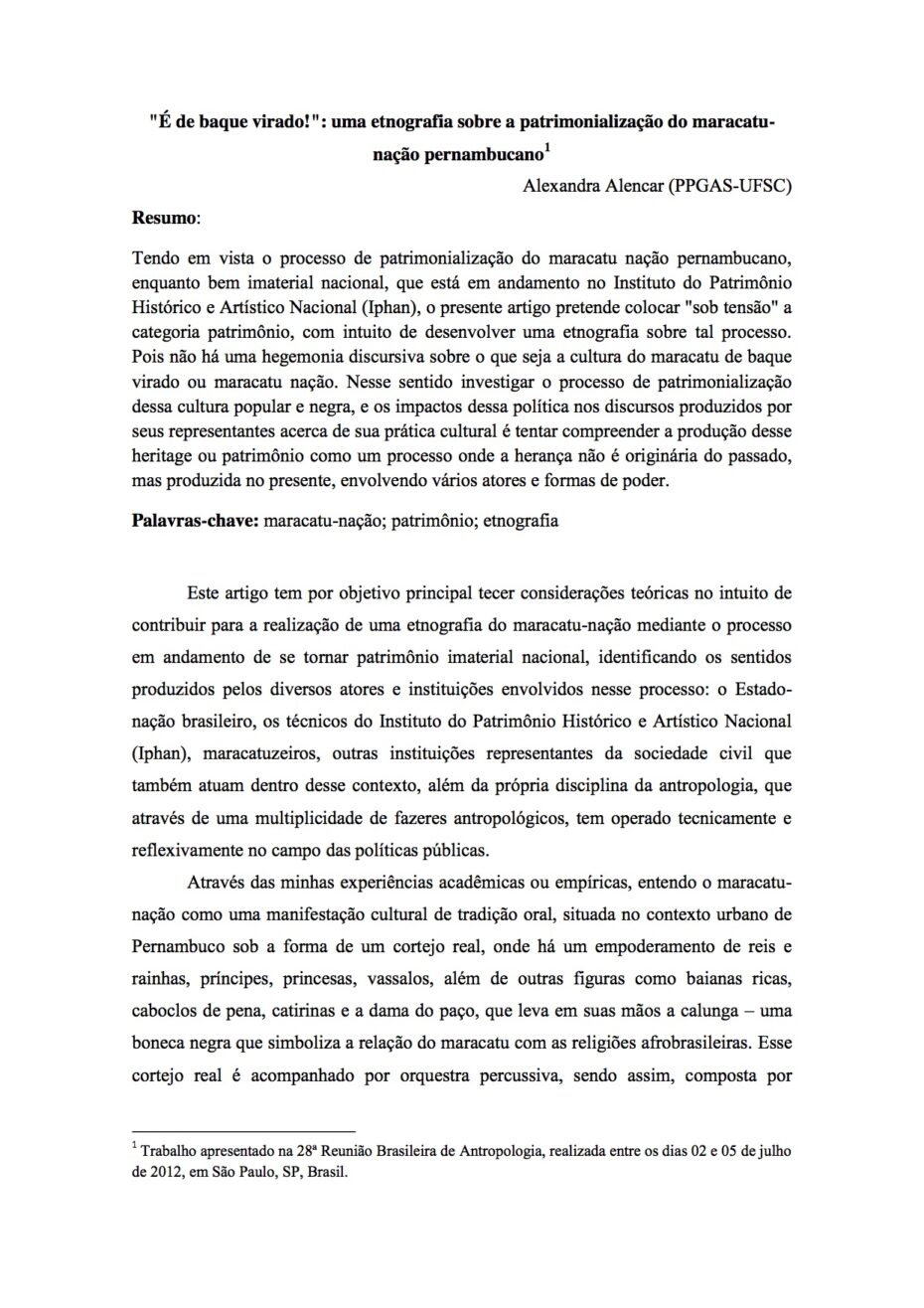 É de baque virado