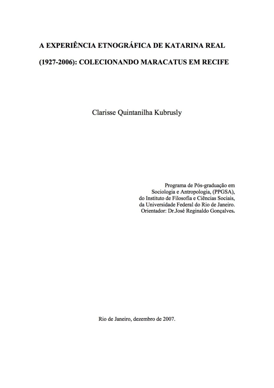 capa A EXPERIENCIA ETNOGRAFICA DE KATARINA REAL