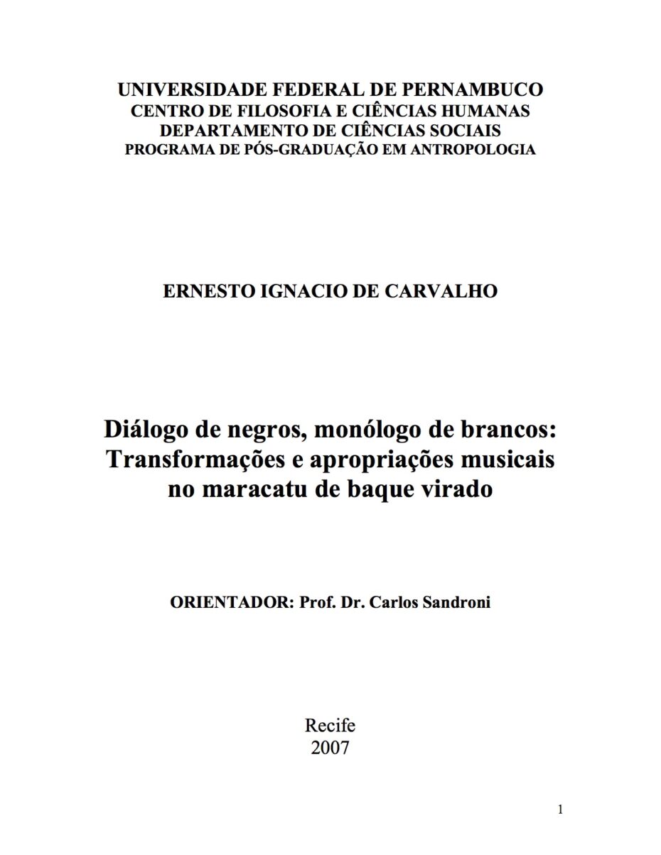 capa Dialogo de Negros _ Monologo de Brancos