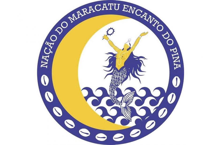 Maracatu Nação Baque Virado Encanto do Pina Bode Baque Virado Maracatuteca PE logo