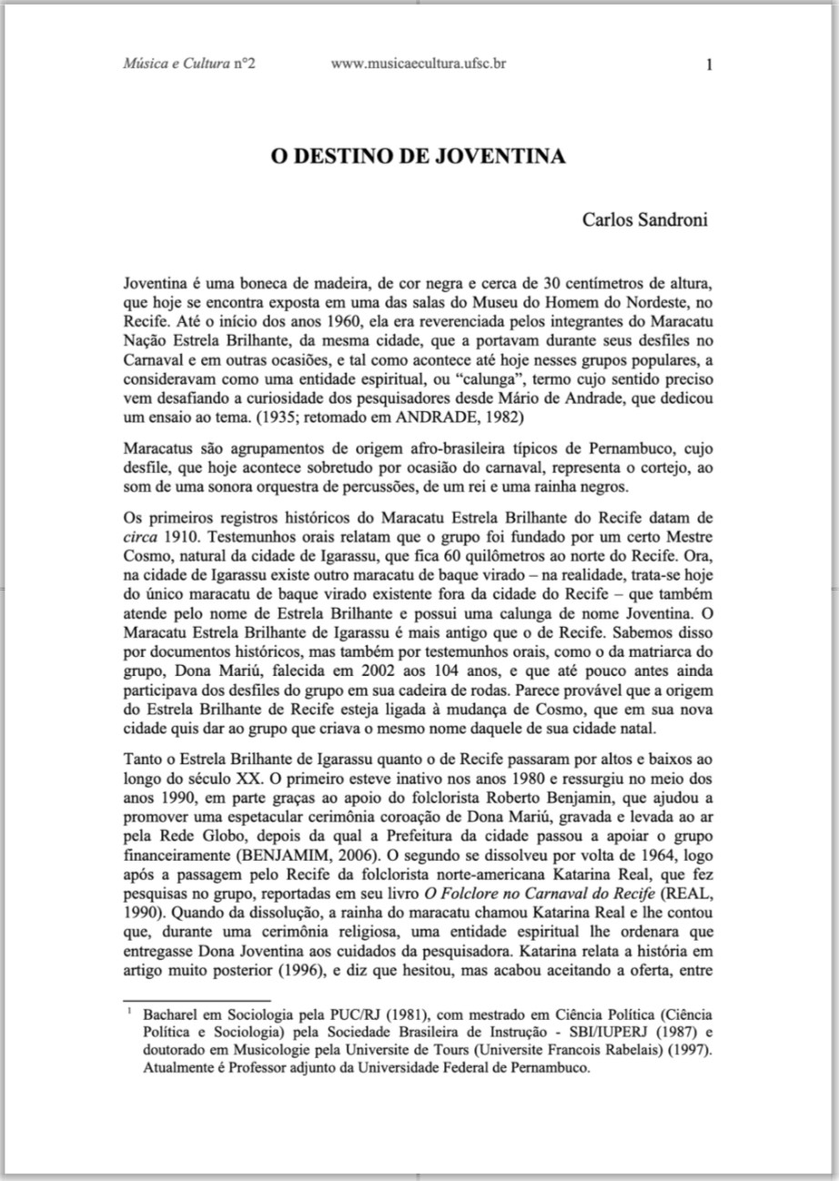 O DESTINO DE JOVENTINA